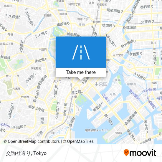 交詢社通り map