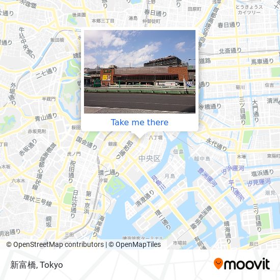 新富橋 map