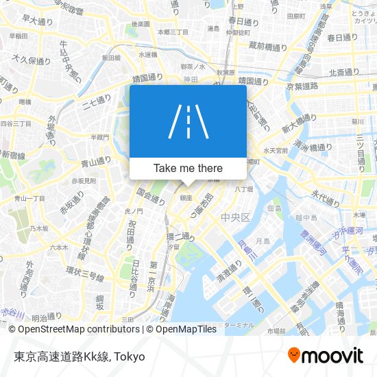 東京高速道路Kk線 map