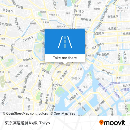 東京高速道路Kk線 map