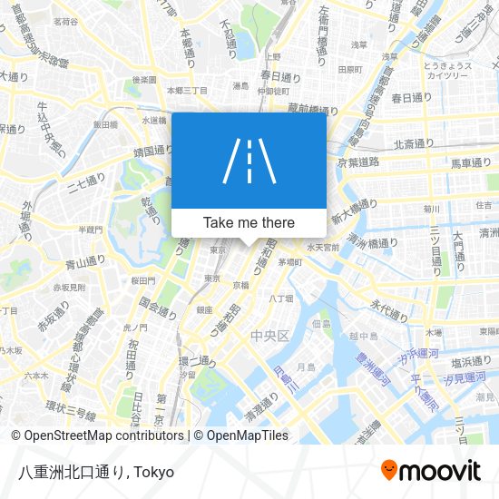 八重洲北口通り map