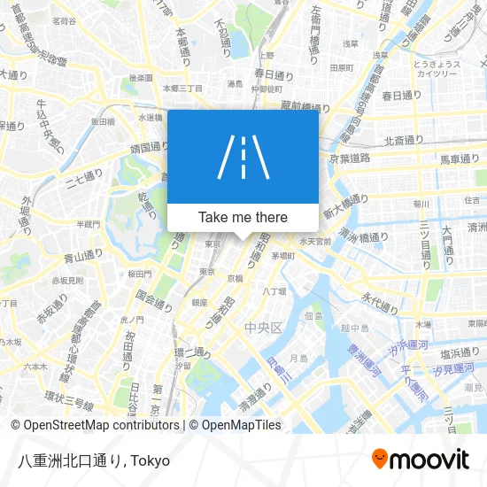 Yaesu North Exit Street map