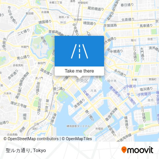 聖ルカ通り map