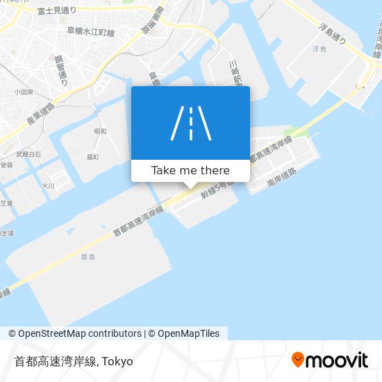 首都高速湾岸線 map