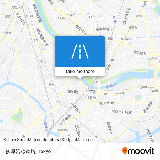多摩沿線道路 map