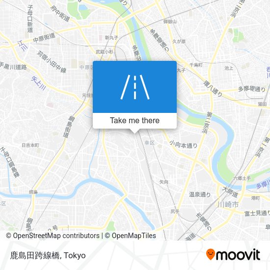 鹿島田跨線橋 map