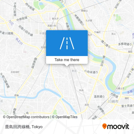 鹿島田跨線橋 map
