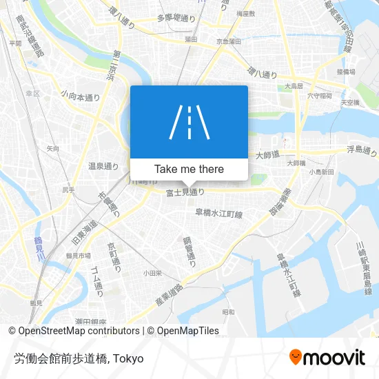 労働会館前歩道橋 map