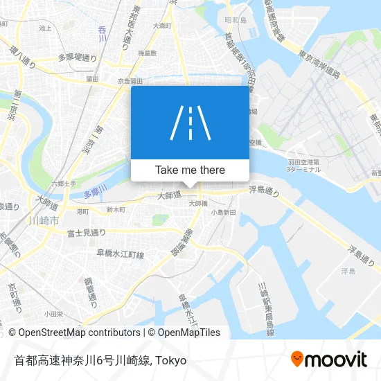 首都高速神奈川6号川崎線 map