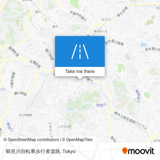 鶴見川自転車歩行者道路 map