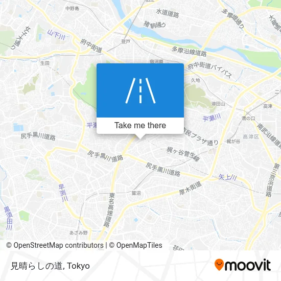 見晴らしの道 map