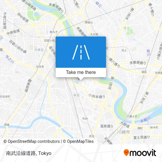 南武沿線道路 map