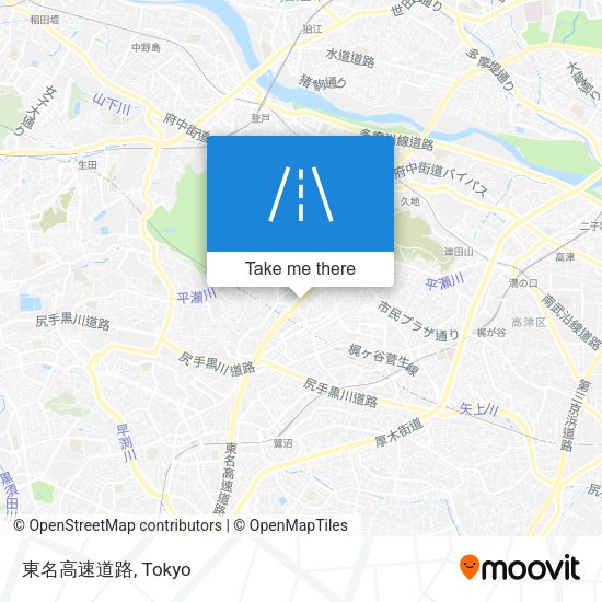 東名高速道路 map