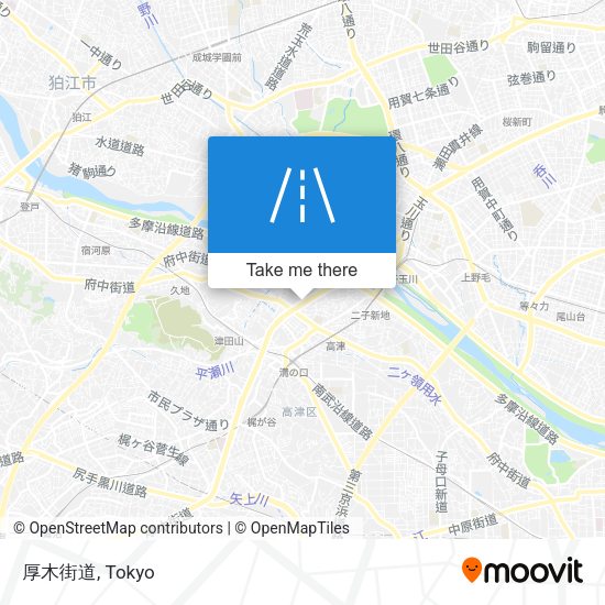 厚木街道 map