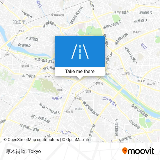 厚木街道 map