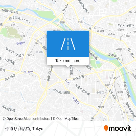 仲通り商店街 map