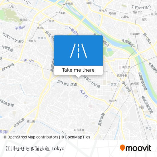 江川せせらぎ遊歩道 map
