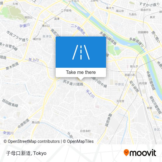 子母口新道 map