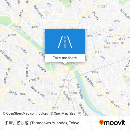 多摩川遊歩道 (Tamagawa Yuhodo) map