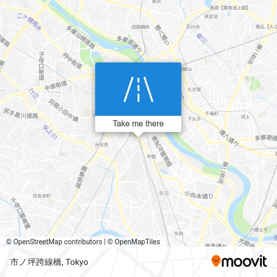 市ノ坪跨線橋 map