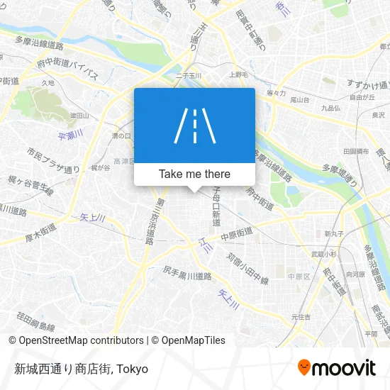 新城西通り商店街 map
