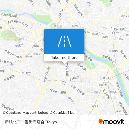 新城北口一番街商店会 map