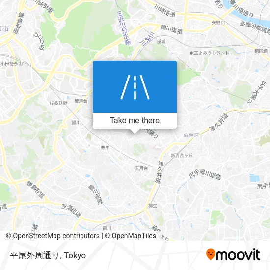 平尾外周通り map