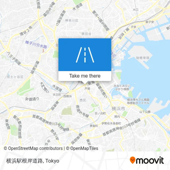 横浜駅根岸道路 map