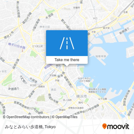 みなとみらい歩道橋 map
