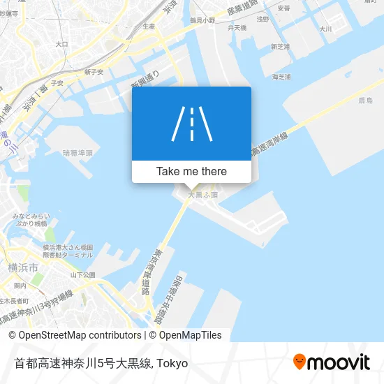 Metropolitan Expressway Kanagawa No. 5 Daikoku Line map