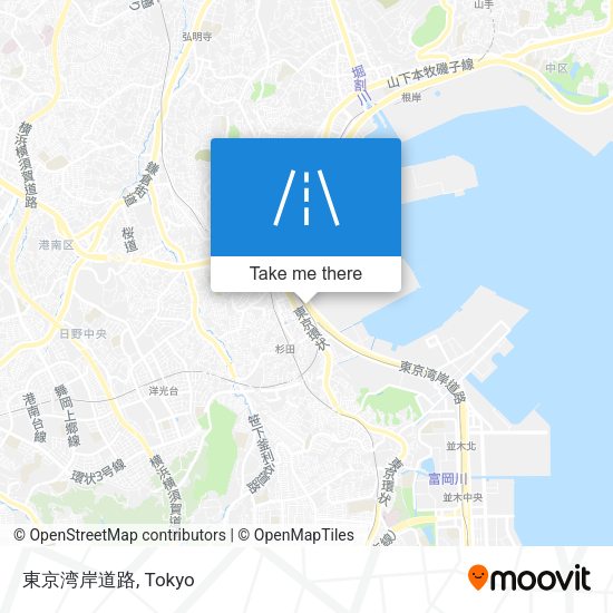 東京湾岸道路 map