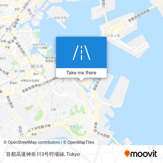 首都高速神奈川3号狩場線 map
