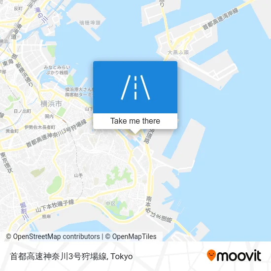 首都高速神奈川3号狩場線 map