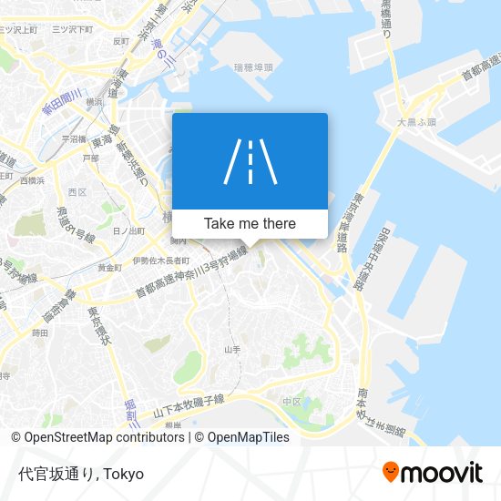 代官坂通り map