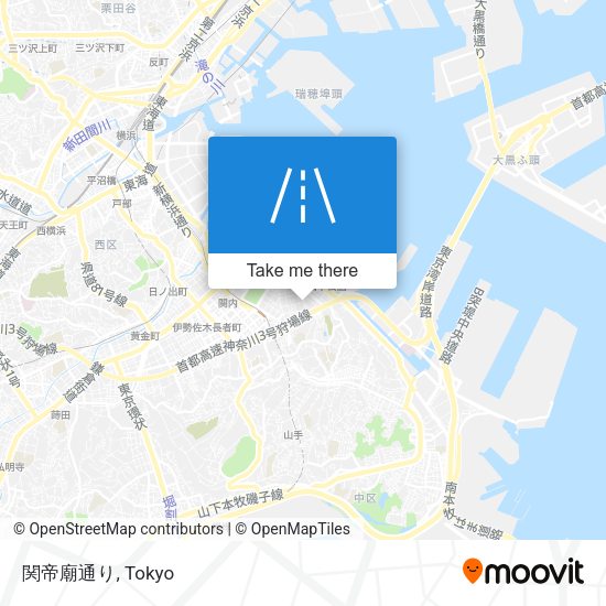 関帝廟通り map