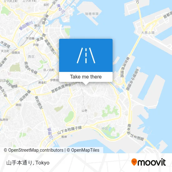 Yamate Main Street map