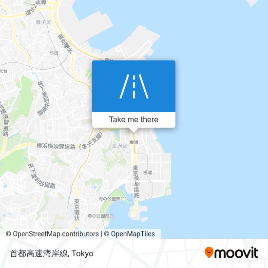 首都高速湾岸線 map