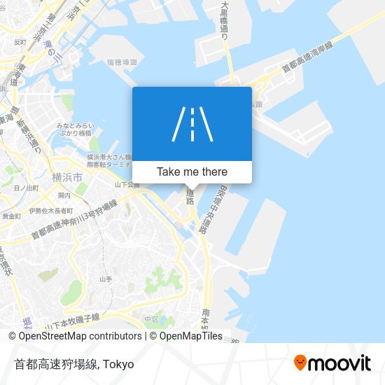 首都高速狩場線 map