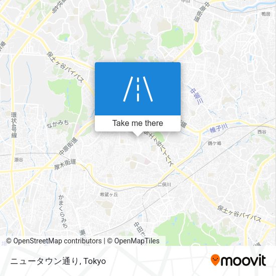 ニュータウン通り map