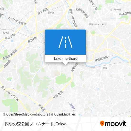 四季の森公園プロムナード map