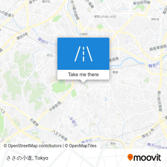 ささの小道 map