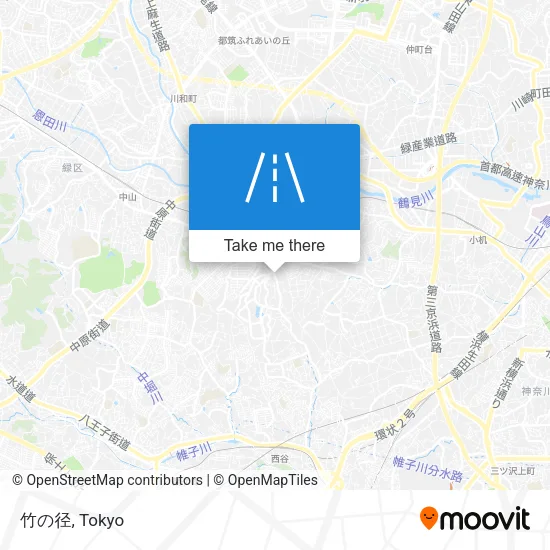 竹の径 map