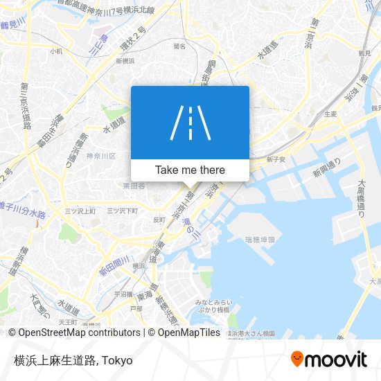 横浜上麻生道路 map