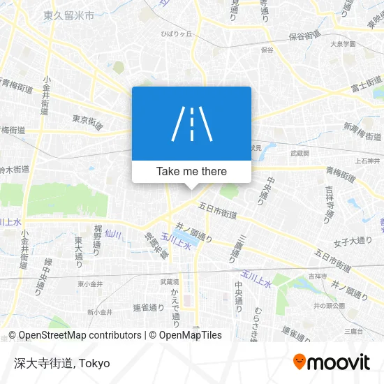 深大寺街道 map