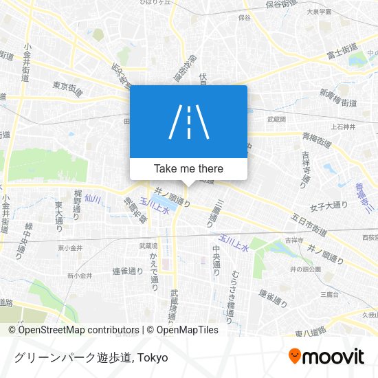 グリーンパーク遊歩道 map