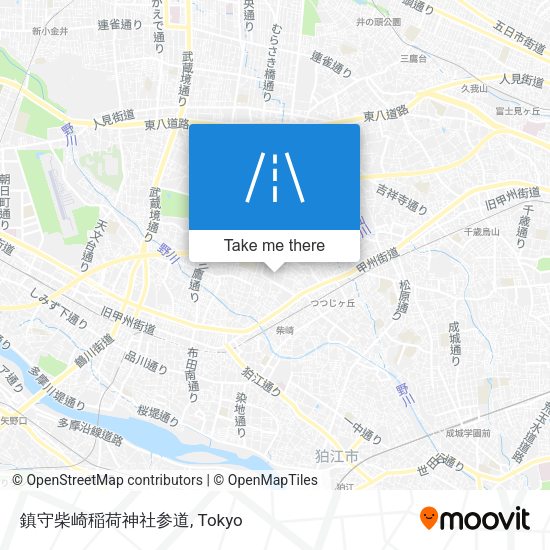 鎮守柴崎稲荷神社参道 map