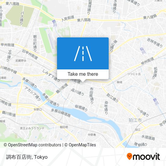 調布百店街 map