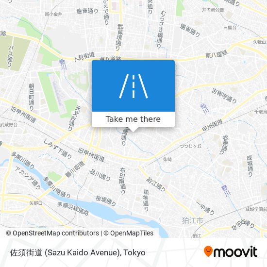佐須街道 (Sazu Kaido Avenue) map
