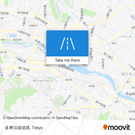 多摩沿線道路 map