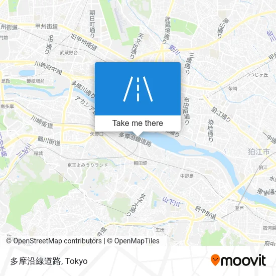多摩沿線道路 map